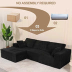 L Shaped Modular Boneless Sectional Couches - Image 6