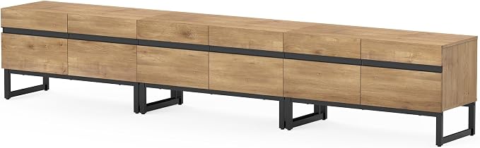 WAMPAT Modern TV Stand for 32-110 Inch TVs, Wood Entertainment Center - Image 9