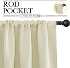 NICETOWN Kitchen Curtains, Short Blackout Curtains & Drapes, Small Window - Image 3