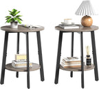 sthmec Side Table Set of 2, Small Round End Table by Unknown