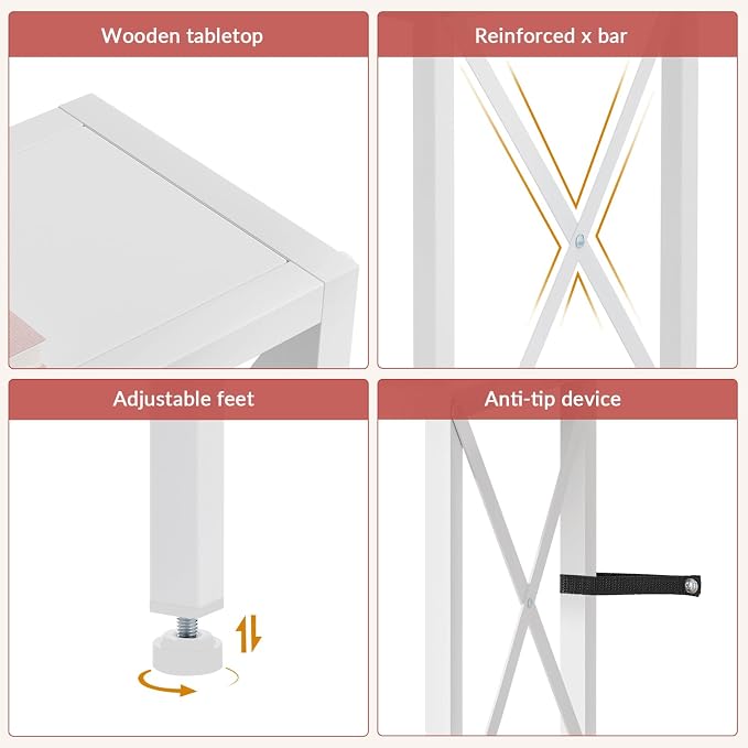 Gewudraw 70 in Skinny Sofa Table Behind Couch, Console Table - Image 7