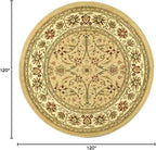 SAFAVIEH Lyndhurst Collection 10' Round Beige/Ivory LNH212D Traditional - Image 2