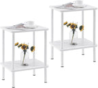 Apicizon 2 Tier End Table Set of 2, Small Side Table by APICIZON