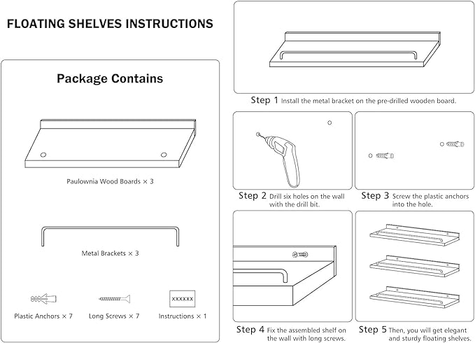 RYOFOBETTO 32 inches Long Floating Shelves, Bathroom Decor Shelves Over Toilet - Image 4