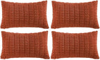 Fancy Homi 4 Packs Decorative Throw Pillow Covers by Fancy+Homi