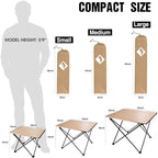 VILLEY Portable Camping Side Table, Ultralight Aluminum Folding Beach Table - Image 3