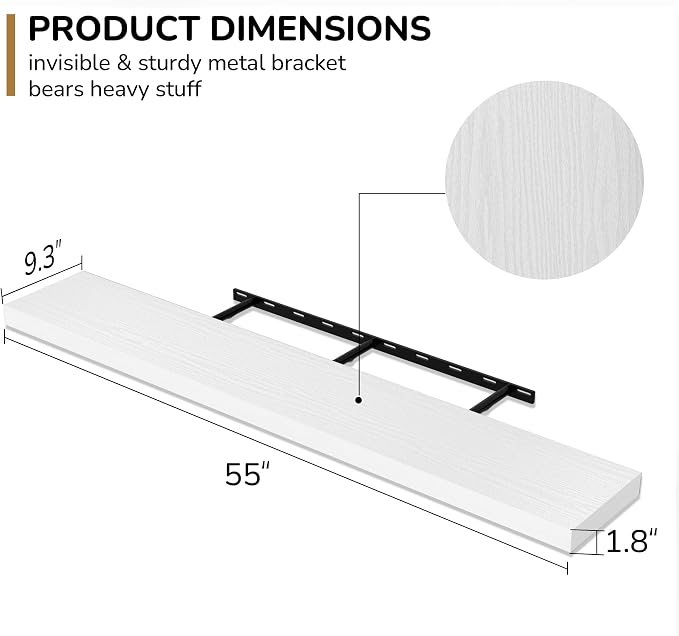 Fun Memories 55 Inch Floating Shelves - Image 3