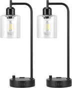 Industrial Table Lamps for Bedrooms Set of 2 - Image 8