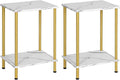 HOOBRO End Tables Set of 2, Small Side Table, Nightstand by HOOBRO