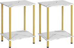 HOOBRO End Tables Set of 2, Small Side Table, Nightstand by HOOBRO
