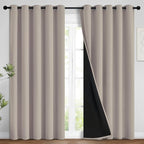Yakamok Natural Blackout Curtains 84 Inches Long by Yakamok