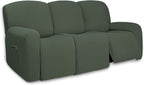 PureFit Super Stretch 3 Seats Recliner Sofa Couch Cover by PureFit