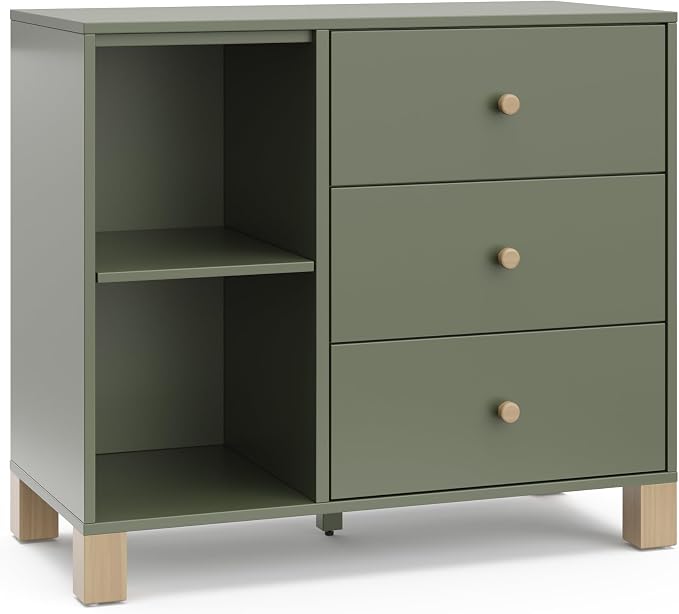 Storkcraft California 3 Drawer Combo Dresser – GREENGUARD Gold Certified by Storkcraft