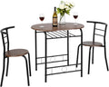 VINGLI 3 Piece Dining Set, Small Kitchen Table Set by VINGLI