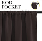 NICETOWN 2 Panels Blackout Curtains, Rod Pocket Thermal Insulated Drapess - Image 2