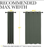 NICETOWN Thermal Insulated Curtains Blackout Draperies, Window Treatment Solid - Image 7