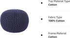 REDEARTH · Round Pouf Foot Stool Bean Bag Ottoman - Image 9