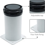 Set of 4 Adjustable Furniture Legs 6 Inch, Stainless Steel Furniture Legs - Image 5