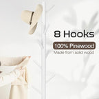 WANGMUXIA 2 PCS Coat Rack, Freestanding Coat Rack - Image 4