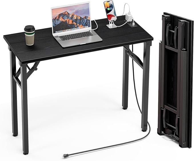 TEMI Small Computer Desk Folding Table by TEMI