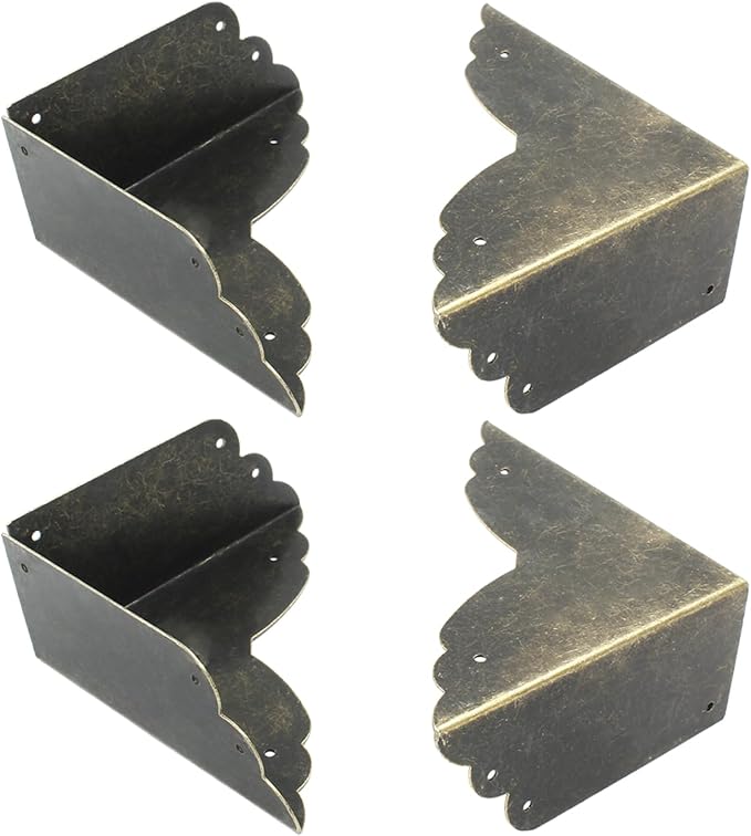 Bivethoi 8 Packs Bronze Box Corner Protectors, Edge Cover Safety Guard - Image 3