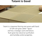 EMOOR Tatami-Top Cardboard Square Low Bench 28x28in 2-Piece Set, Koagari Easy - Image 5