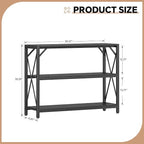 Homeiju Entry Table 40" Width, 3-Tier Entryway Table - Image 3