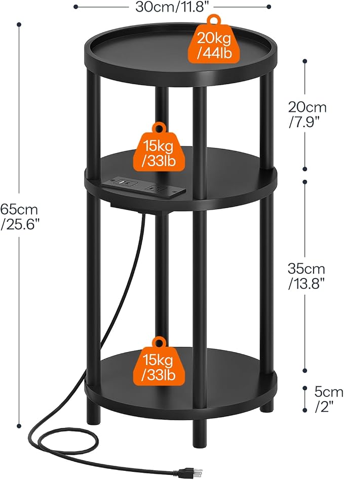 HOOBRO Small Round Side Table - Image 3