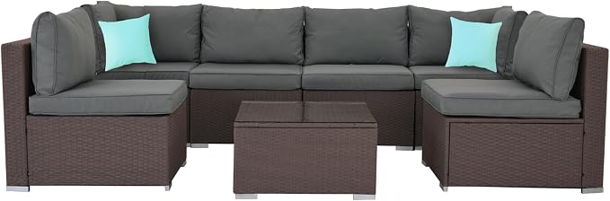 7-Piece Patio Furniture Set by ZJEYEJZ