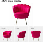 HULALA HOME Modern Velvet Accent Chairs Set of 2 - Image 3