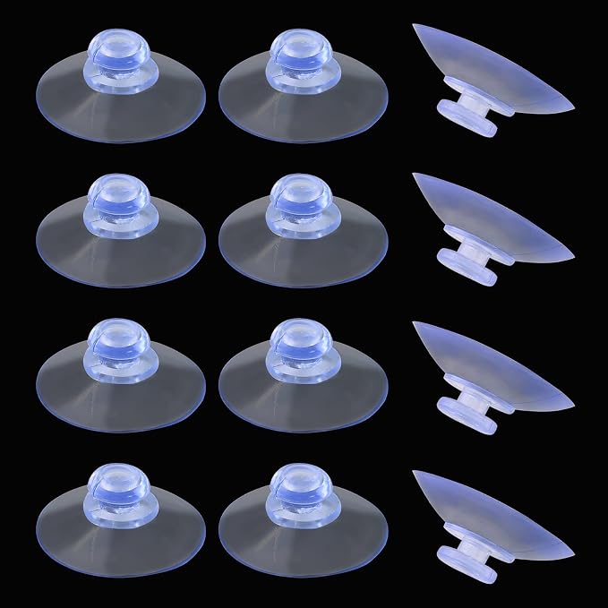 30 Pack Clear PVC Plastic Suction Cups, Anti-Collision, Transparent, Without - Image 2