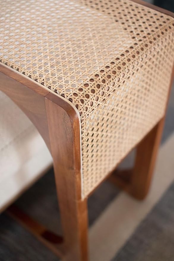 BLACK FOREST DECOR Sea Breeze Woven Cane Side Table - Image 3