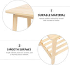 PRETYZOOM Nordic Style Small Solid Wood Sofa Side Table Living Room Coffee - Image 7