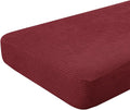 Hokway Couch Cushion Covers Christmas Wine Red Stretch Cushion Covers Sofa Seat by Hokway