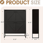 GRUSIGN Shoe Cabinet, Shoe Storage Cabinet - Image 2