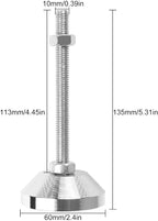 4PCS Heavy Duty Leveling Feet M10 Adjustable Furniture Leveling Screw Leg - Image 2