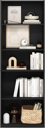 Furinno GEHRY Book Shelf, 5-Tier Bookshelf - Image 4