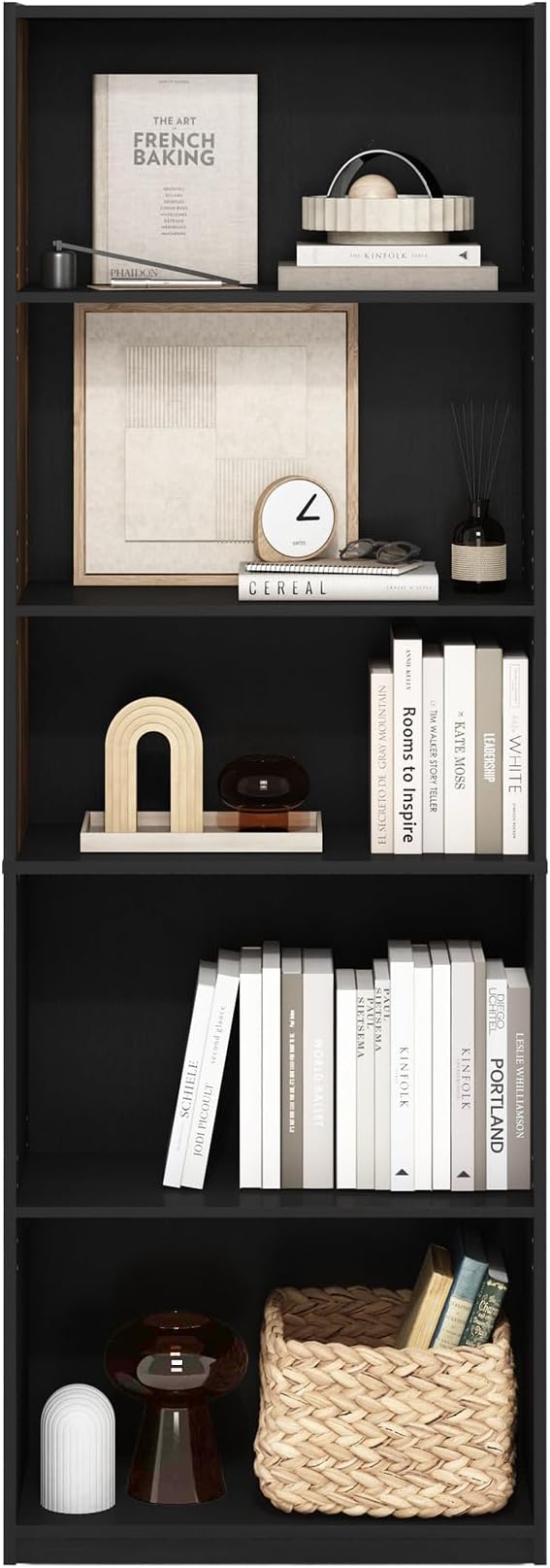 Furinno GEHRY Book Shelf, 5-Tier Bookshelf - Image 4