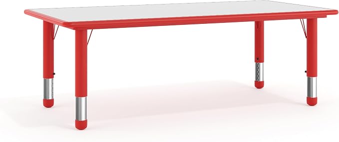 Flash Furniture Wren 23.625''W x 47.25''L Rectangular Red Plastic Height by FlashFurniture