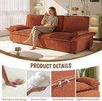 KEIKI 94.5" King Size 3-in-1 Convertible Sofa Bed, Pull-Out Sleeper Couch - Image 5