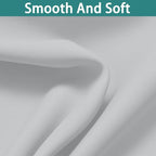 Yakamok Greyish White 100% Blackout Curtains 84 Inches Long, 2 Thick Layers | - Image 7