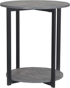 Household Essentials Jamestown Round Side End Table by HouseholdEssentials