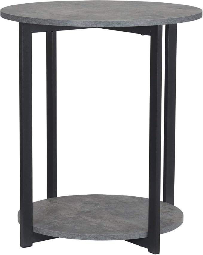 Household Essentials Jamestown Round Side End Table by HouseholdEssentials