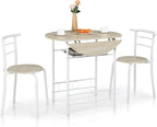 VINGLI 31.5" Drop Leaf Dining Table Set by VINGLI