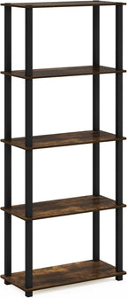 Furinno Turn-S-Tube 5-Tier Multipurpose Shelf Display Rack - Image 5