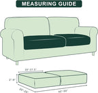 Hokway Stretch Couch Cushion Slipcovers Reversible Cushion Protector Slipcovers - Image 3