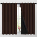 Yakamok Chocolate Brown Blackout Curtains 63 Inches Long 62" Wide, 2 Panels | by Yakamok