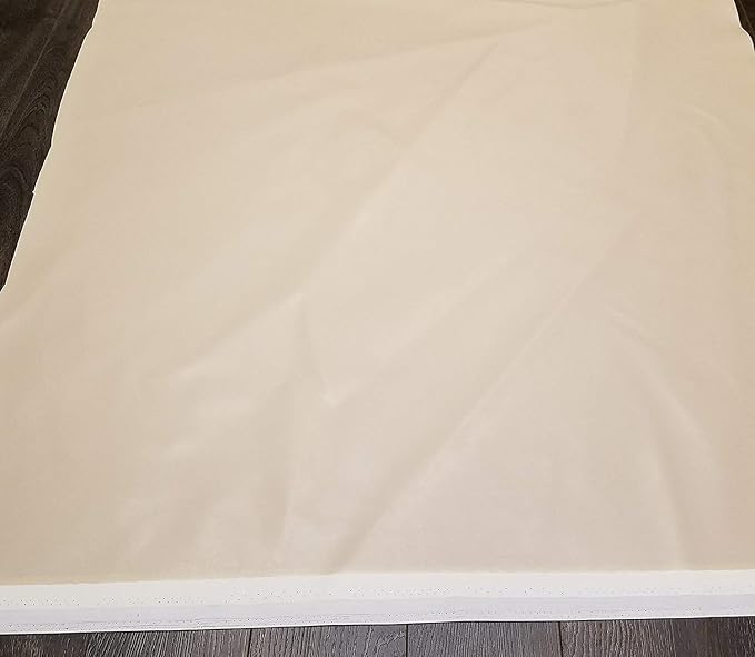 NAT Leathers Flesh Nude Beige Offwhite Soft Faux Vegan Leather Sheet Fabric PU - Image 3