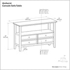SIMPLIHOME Amherst Console Table - Image 2