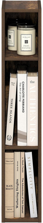 Furinno Fulda Book Shelf, 3-Tier Narrow Bookshelf, Bookcase - Image 6